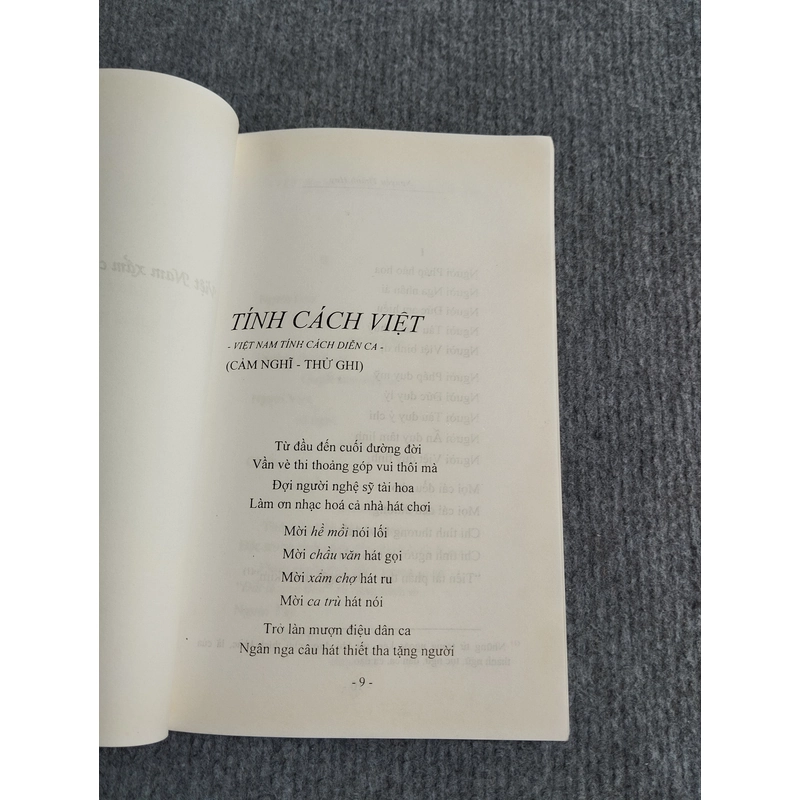 TÍNH CÁCH VIỆT (VIỆT NAM TÍNH CÁCH DIỄN CA) 551730