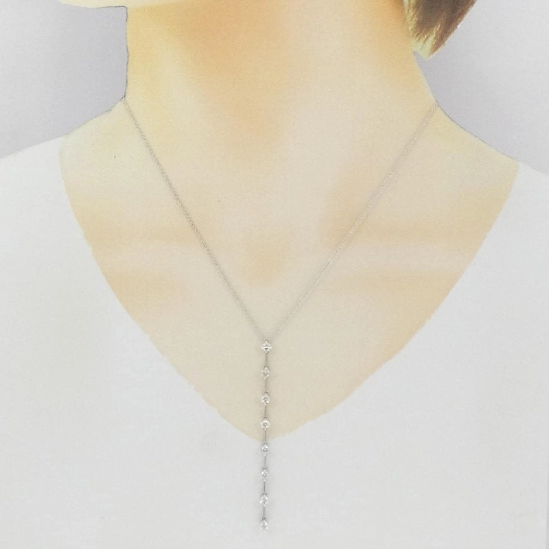 K18WG Dây chuyền kim cương 1.00CT - Hàng hiệu Chính hãng 859467