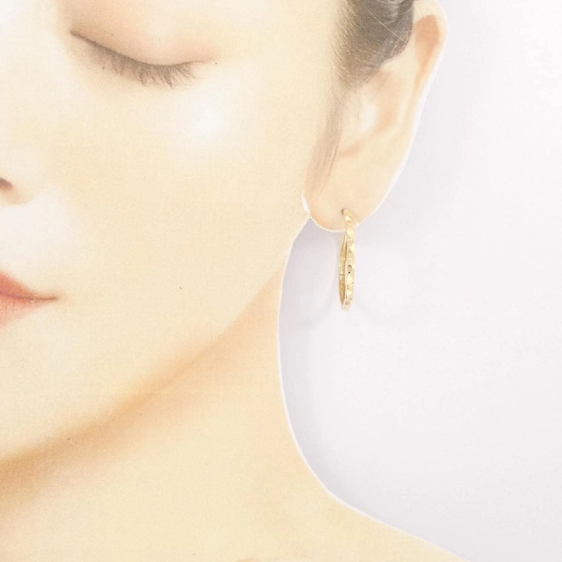 Bông tai hoop 750YG - Hàng hiệu Authentic 873120