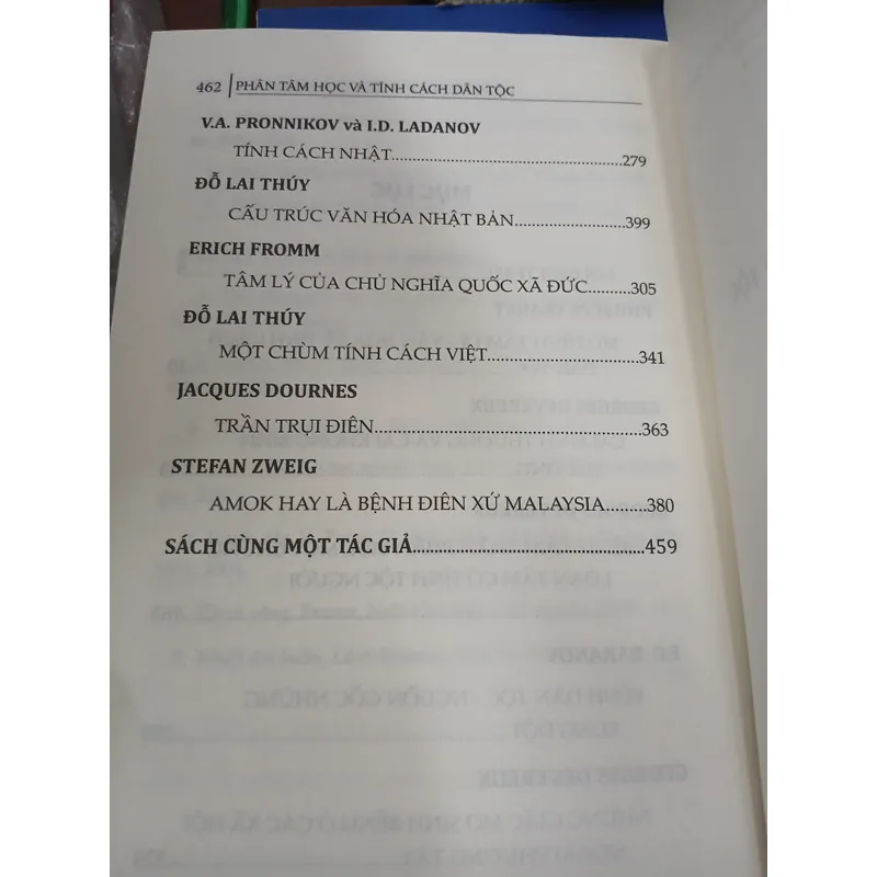 PHÂN TÂM HỌC VÀ TÍNH CÁCH DÂN TỘC - ĐỖ LAI THÚY 731603