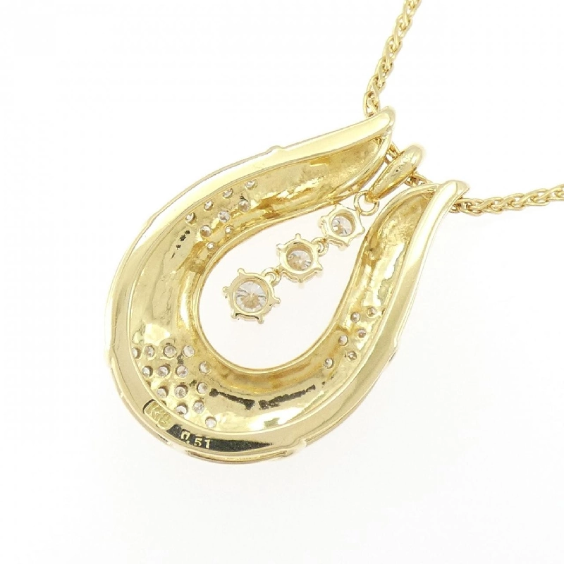 K18YG/750YG 2WAY Dây chuyền kim cương 0.50CT - Hàng hiệu Chính hãng 846085