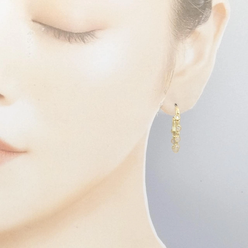 K18YG Bông tai kim cương 0.56CT - Hàng hiệu Chính hãng 870417