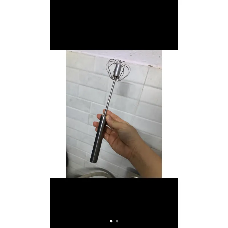 Cây đánh trứng cầm tay dạng ấn xoay inox 974683