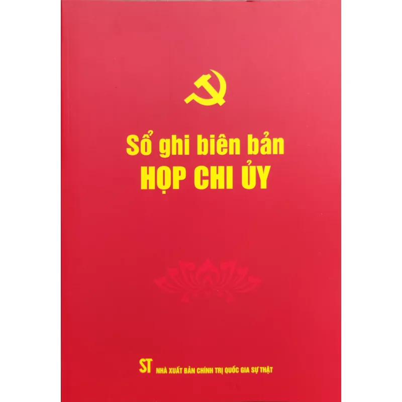 Sổ ghi biên bản HỌP CHI UỶ 1036631