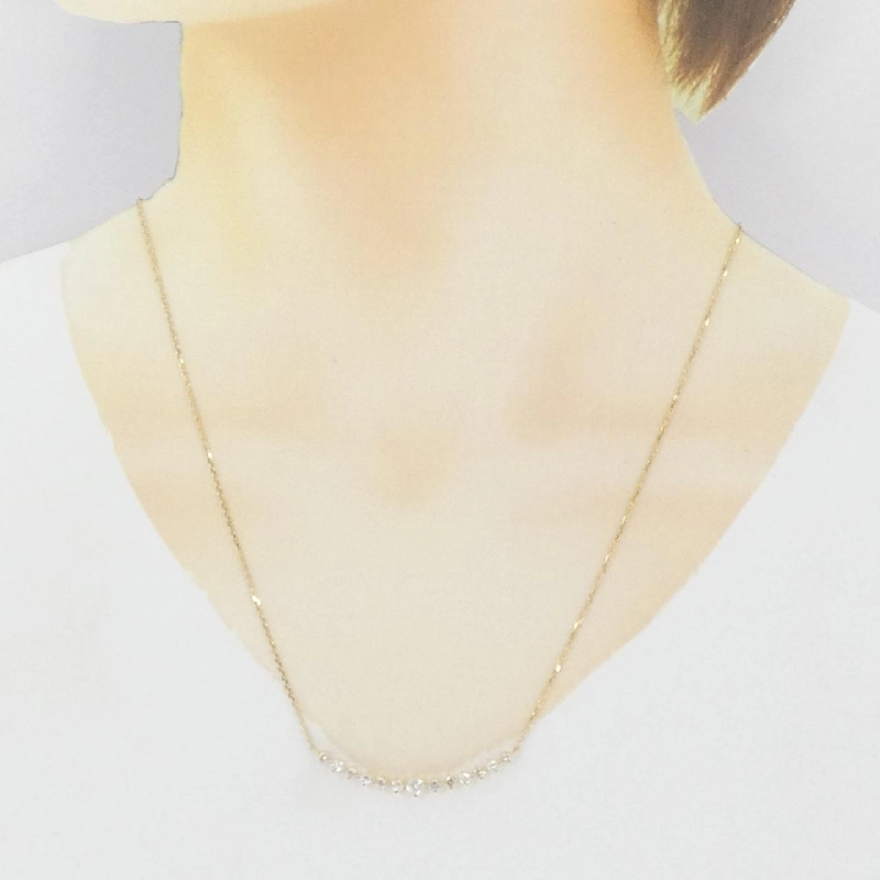 K18YG Dây chuyền kim cương 0.869CT - Hàng hiệu Chính hãng 846437