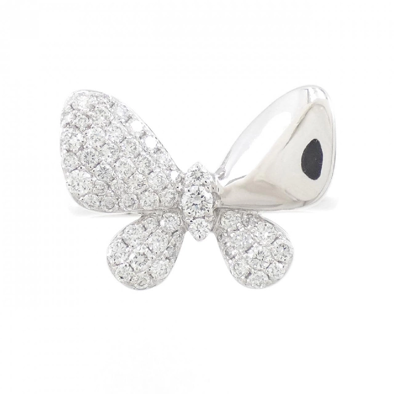 Nhẫn kim cương bướm K18WG 0.43CT 672933