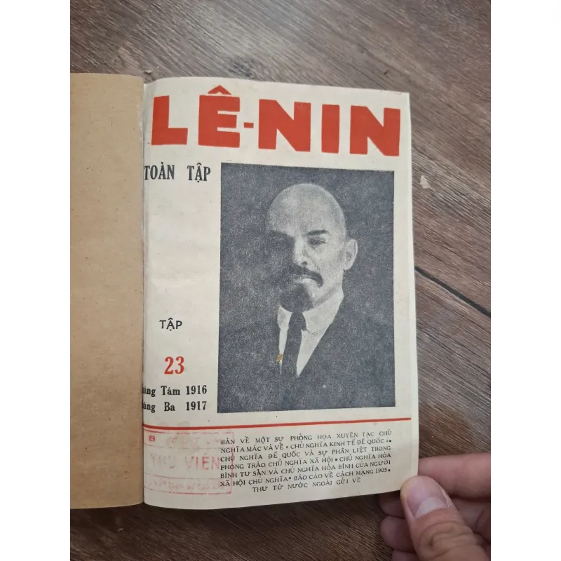 Lê-nin Toàn tập - Tập 23 (Tháng Tám 1916 - Tháng Ba 1917) 714979