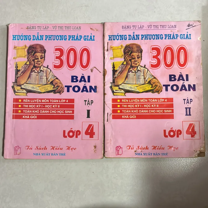 Hướng dẫn phương pháp giải 300 bài toán lớp 4 (2 tập) - 1995s 783153