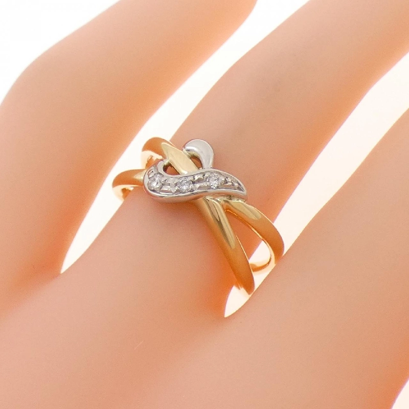 Nhẫn kim cương K18YG/PT900 0.05CT - Hàng hiệu Authentic 854918