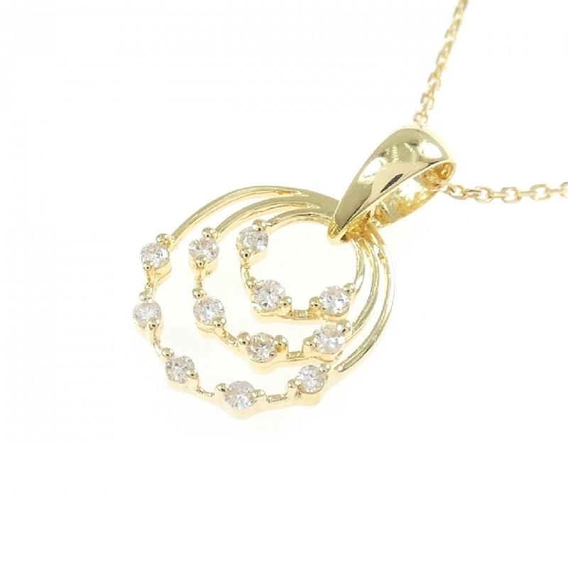 K18YG Dây chuyền kim cương 0.10CT - Hàng hiệu Chính hãng 858355