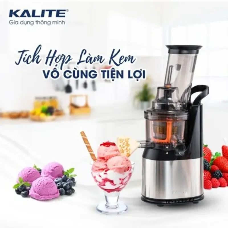Máy ép chậm KALITE KL-565 MÀU ĐEN-BẠC CHÍNH HÃNG MỚI 100% 574492