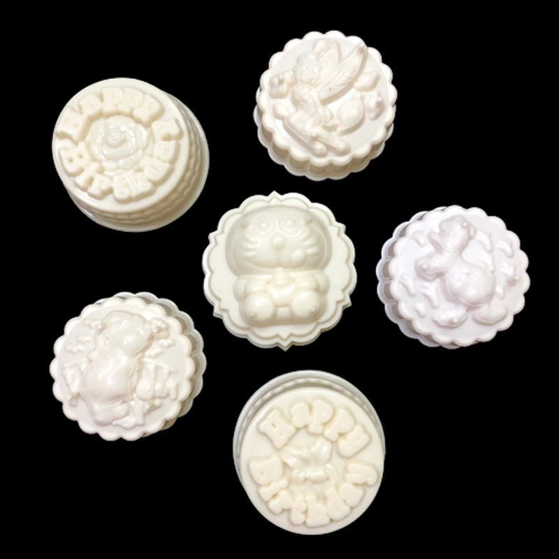 Bộ 10 khuôn rau câu trung thu - Khuôn trắng loại 10 cm – Mã số 1184 338473
