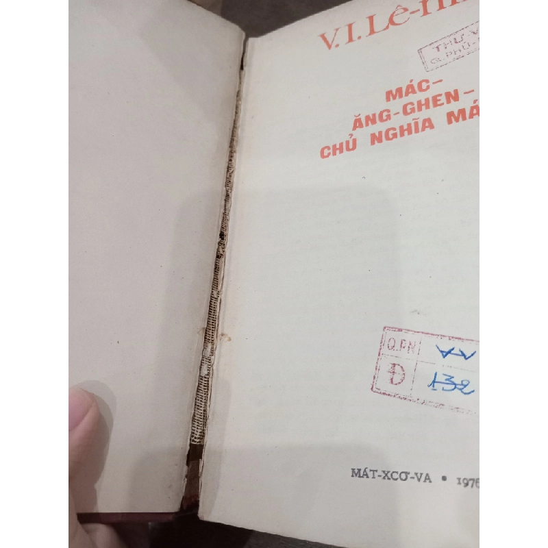 MÁC-ĂNG-GHEN-CHỦ NGHĨA MÁC - V.I.LÊ-NIN 161441