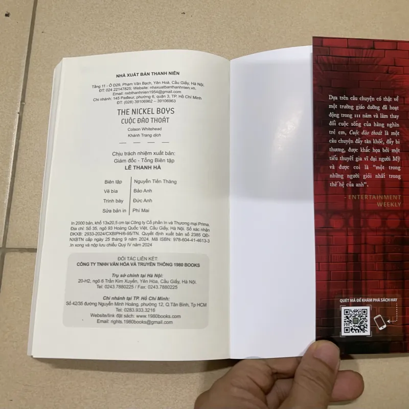 Cuộc Đào Thoát (The Nickel Boys) - Colson Whitehead (c) 1021032