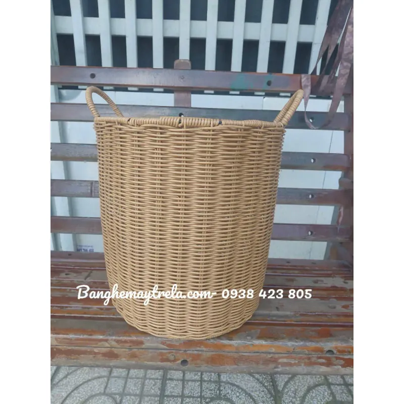 Giỏ mây nhựa tròn đựng đồ 706690