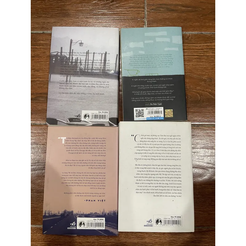 Phan Việt combo 4 cuốn . Xuyên Mỹ . Về Nhà . Một mình ở châu Âu . Phù phiếm muộn 715157