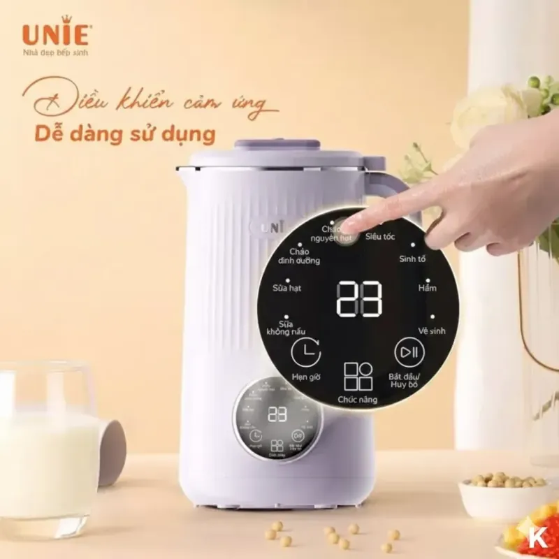 🛡️ Máy làm sữa hạt UNIE UMB10 – 8 chức năng xay nấu tự động, tiện lợi 783455