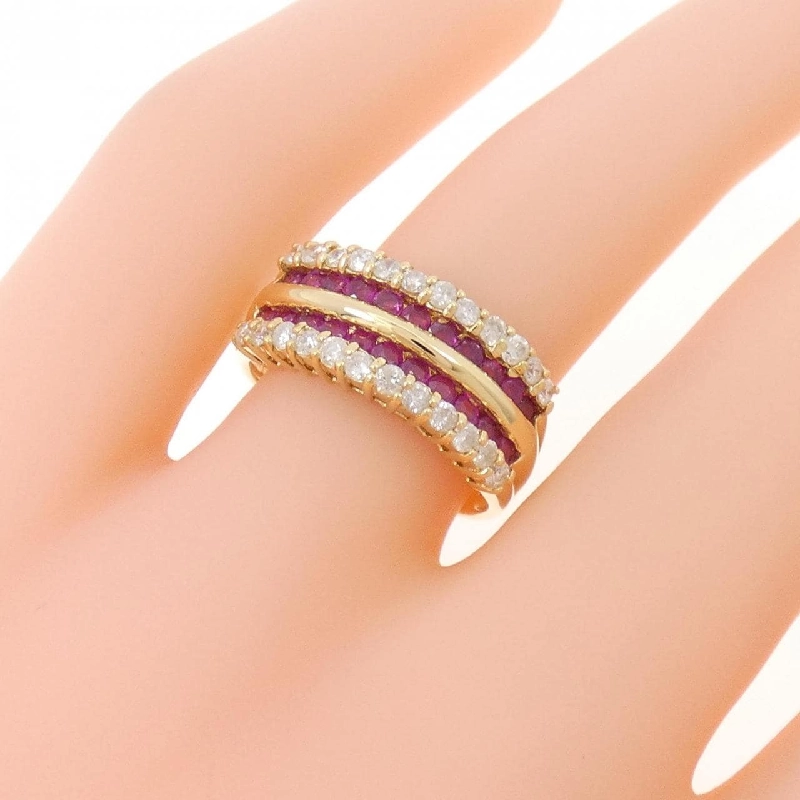 Nhẫn Ruby K18YG 0.83CT - Hàng hiệu Chính hãng 851156