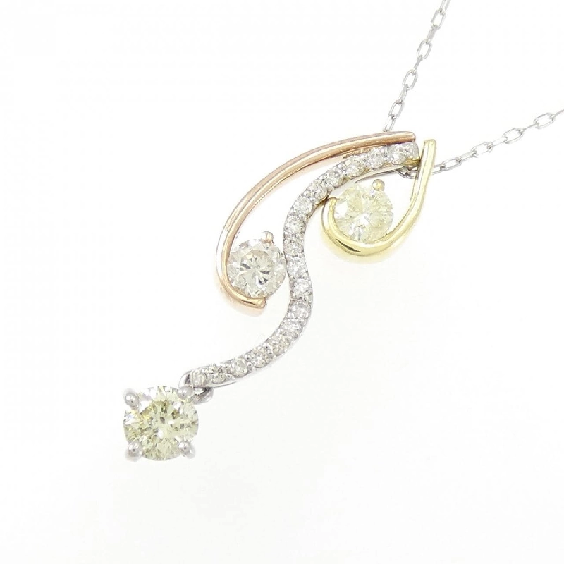 PT/K18YG/K18PG 2WAY Dây chuyền kim cương 0.56CT - Hàng hiệu Chính hãng 863183