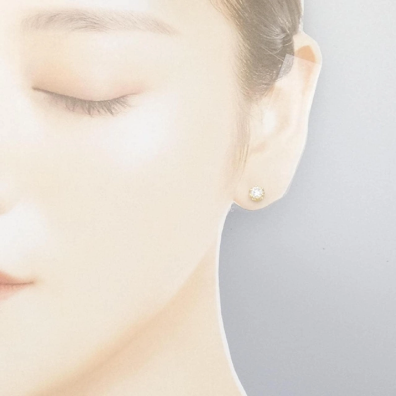 K18YG/ST Bông tai kim cương 0.314CT 0.319CT H SI2 VG - Hàng hiệu Chính hãng 871935