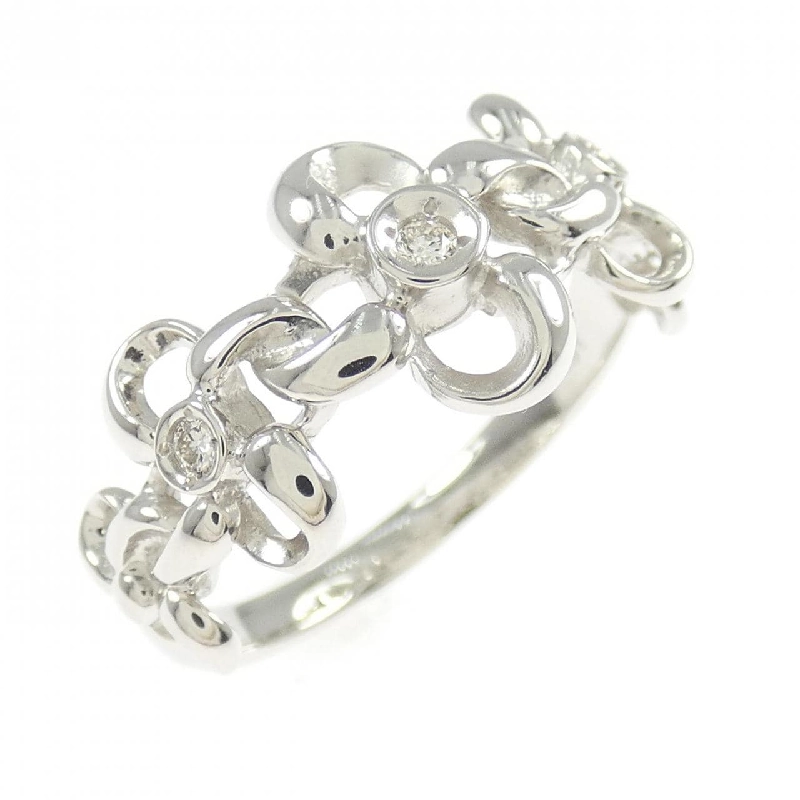 Nhẫn kim cương hoa PT950 0.05CT - Hàng hiệu Authentic 854839