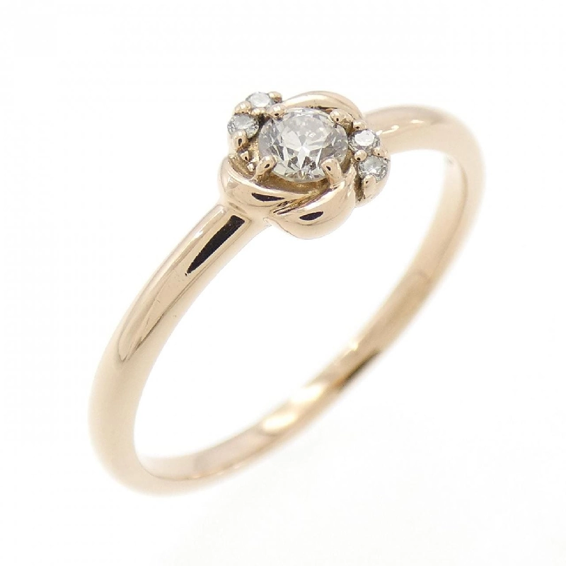 Nhẫn kim cương hoa K18PG 0.11CT 673652
