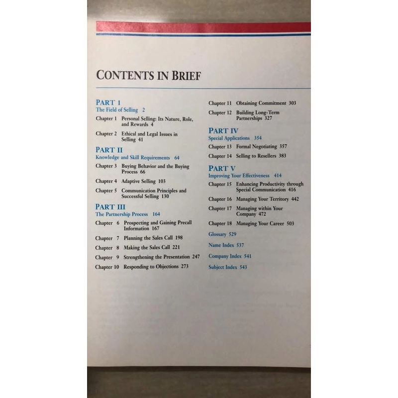 SELLING: BUILDING PARTNERSHIPS - Weitz, Castleberry & Tanner - 1992 463738