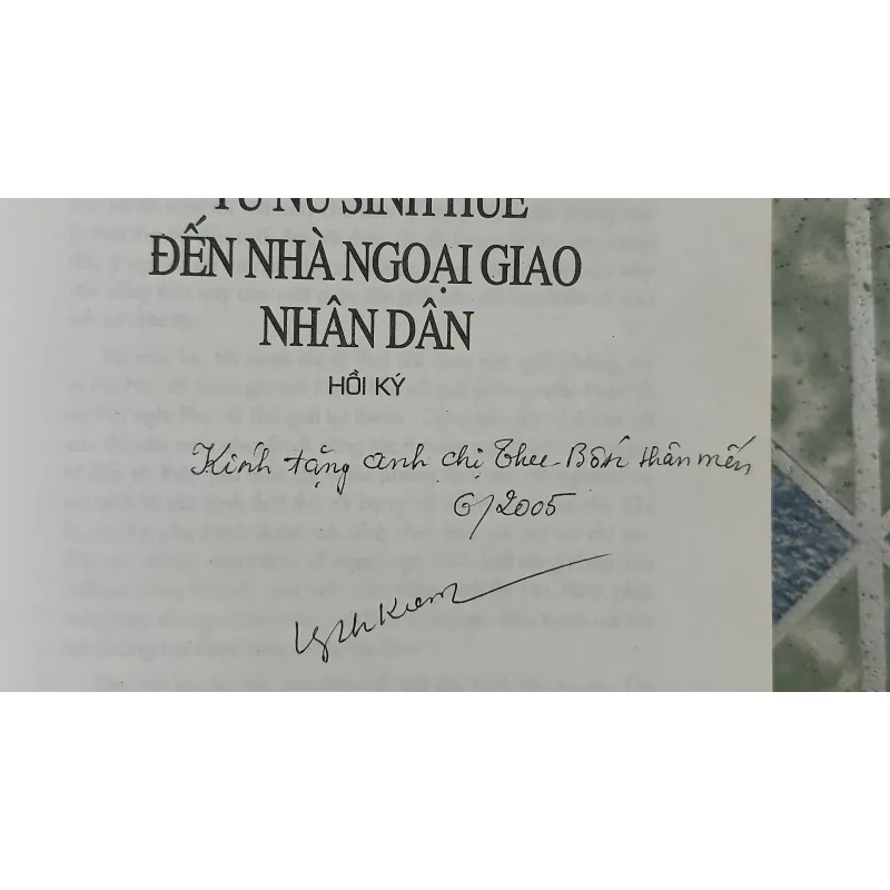 Từ nữ sinh Huế đến nhà ngoại giao nhân dân - Nguyễn Thị Kiệm 781959
