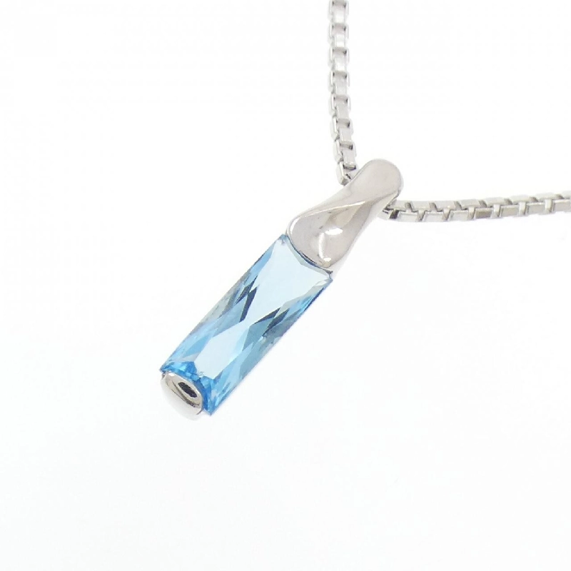PT900/PT850 Blue Topaz Necklace - Hàng hiệu Authentic 859804