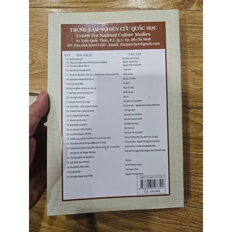Nghiên cứu văn chương, suy ngẫm thời sự
95k (bìa 190k) 553261