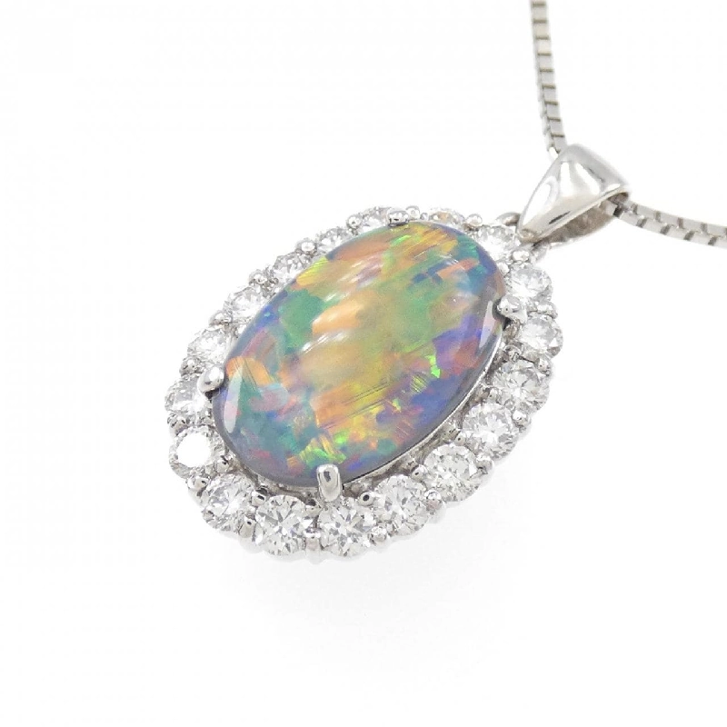 Dây chuyền ngọc opal đen PT 2.04CT - Hàng hiệu Authentic 864832