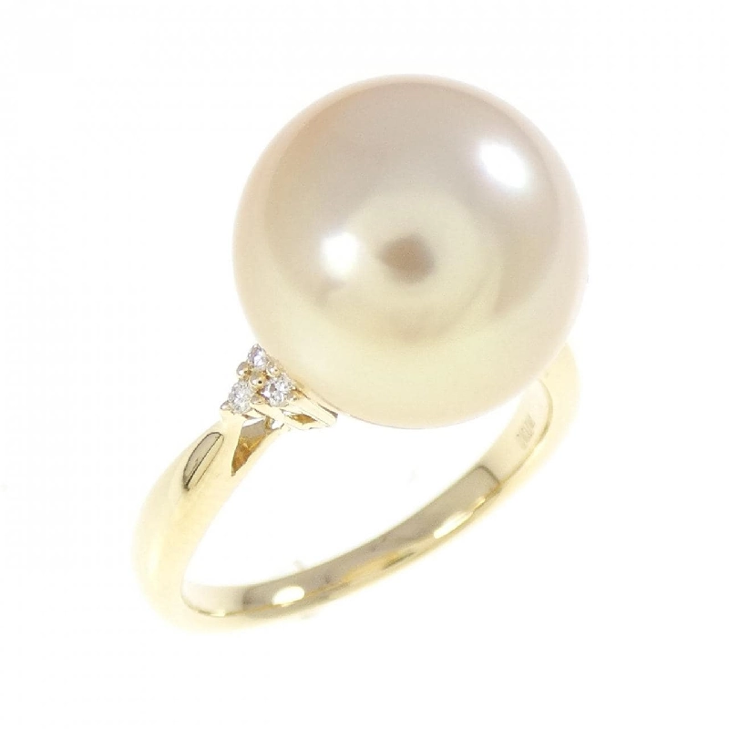 Nhẫn ngọc trai trắng K18YG 11.9mm - Hàng hiệu Authentic 852661