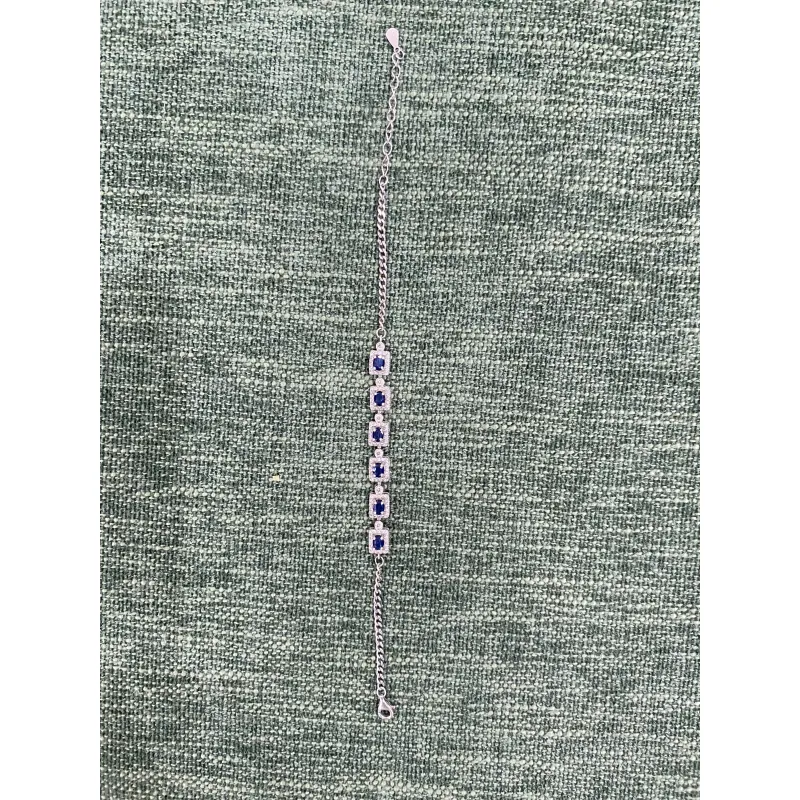 Lắc tay bạc 925 đính đá Saphire 994269