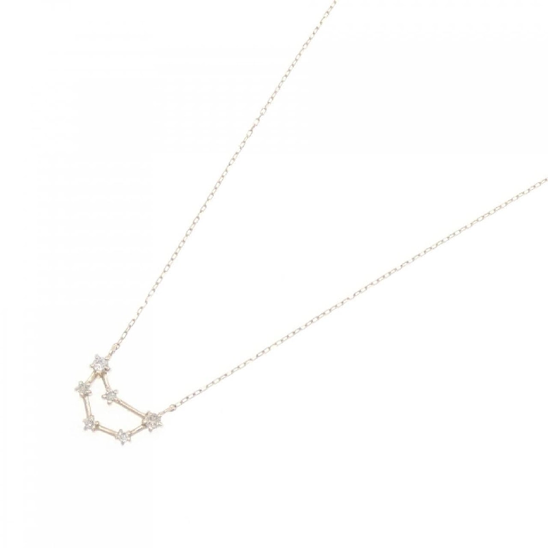 K10YG Bạch Dương Dây Chuyền Kim Cương 0.07CT - Hàng hiệu Chính hãng 863628