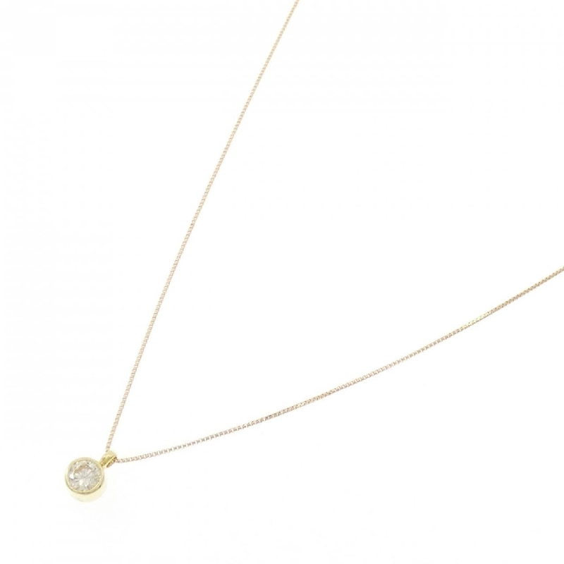 K18YG Solitaire Dây chuyền kim cương 0.304CT - Hàng hiệu Chính hãng 857230