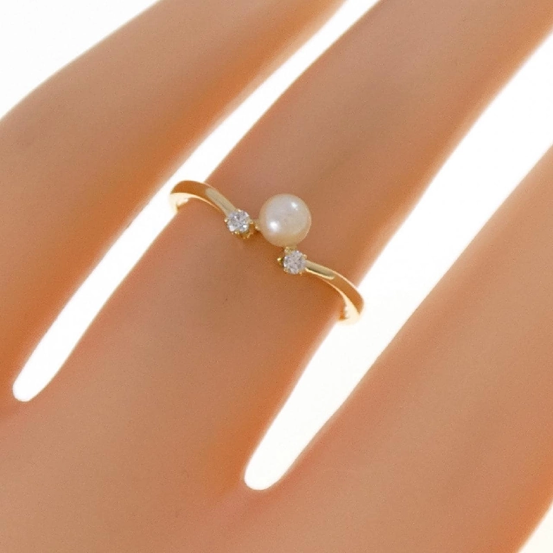 Nhẫn ngọc trai Akoya K18YG 3.7mm - Hàng hiệu Authentic 853085