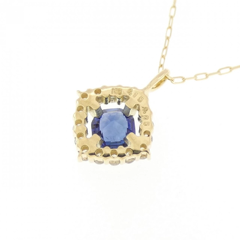 K18YG Sapphire Necklace 0.15CT - Hàng hiệu Authentic 860055
