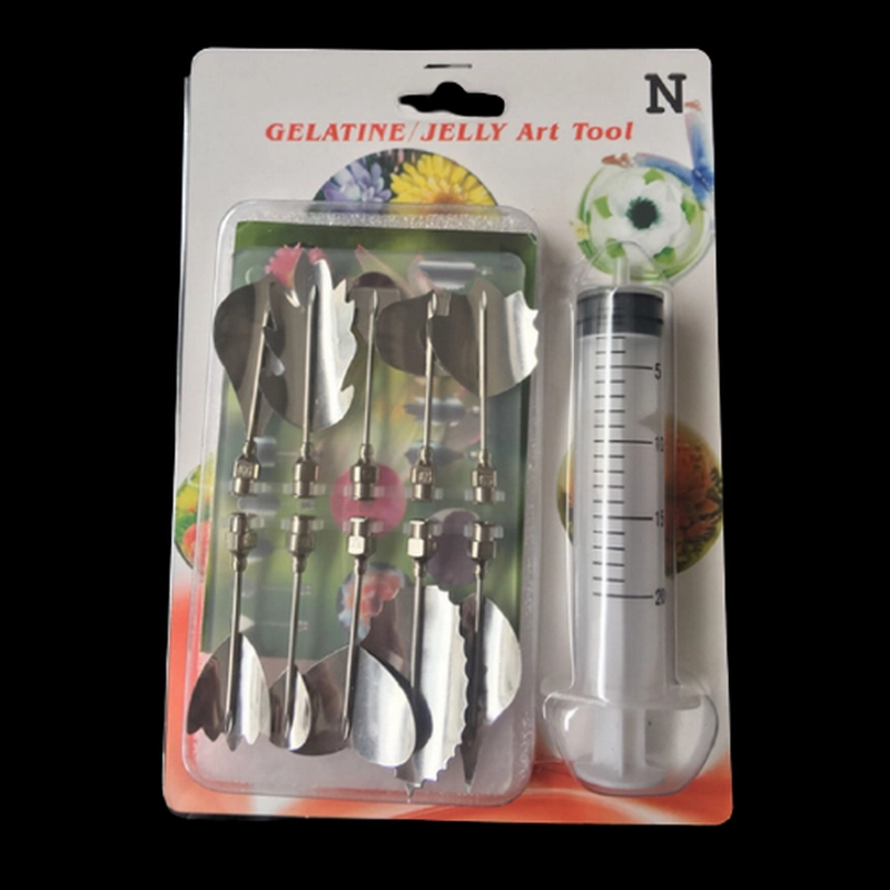 Bộ 10 dụng cụ làm thạch rau câu 3D - Bộ nhập khẩu - Tặng kèm xi lanh – Mã số 1000 335406