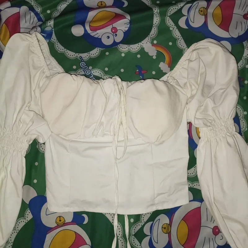 Áo croptop tiểu thư tay bồng  756908