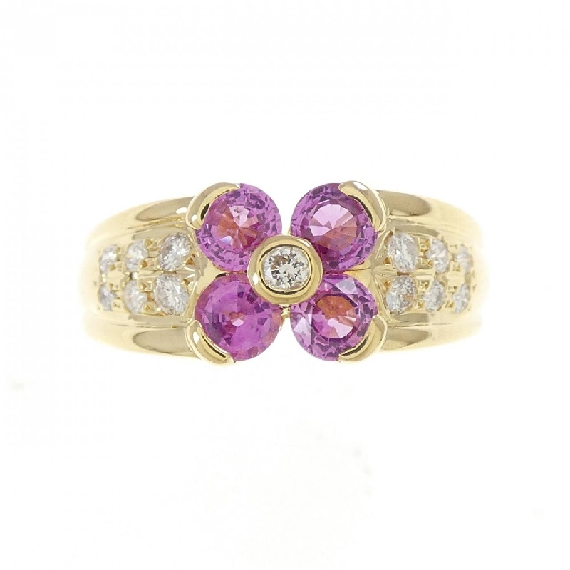 Nhẫn Sapphire Hoa K18YG 1.00CT - Hàng hiệu Chính hãng 854657