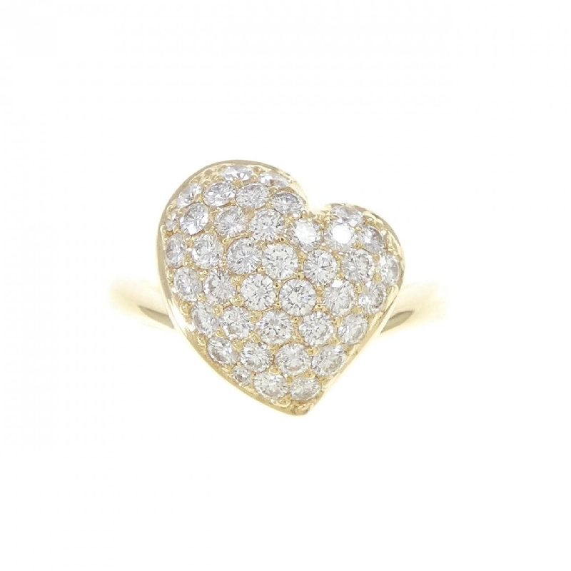 Nhẫn kim cương hình trái tim K18YG 0.73CT - Hàng hiệu Chính hãng 852008