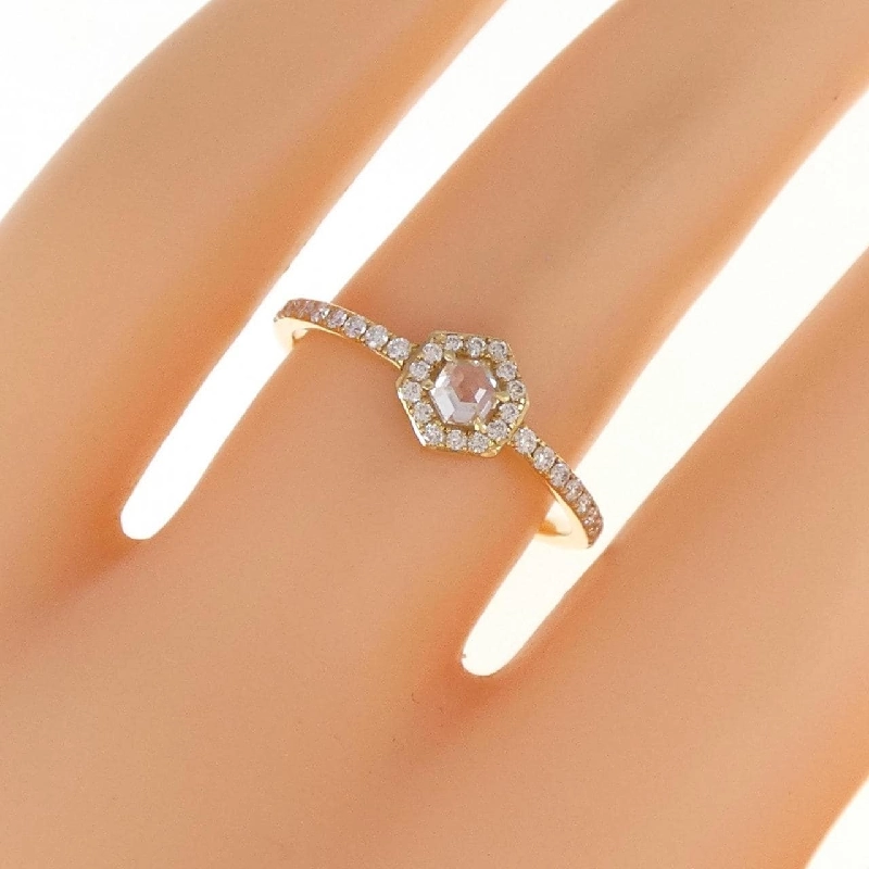 Nhẫn kim cương K18YG 0.18CT - Hàng hiệu Chính hãng 856016
