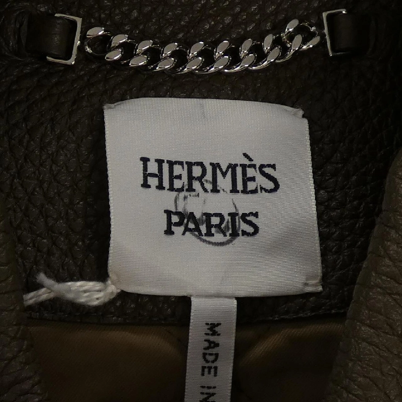 Áo khoác da HERMES 2H1206D0 - Hàng hiệu Authentic 819216