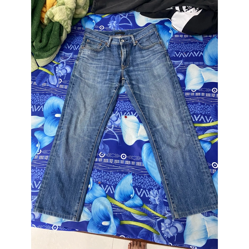 quần ống suông jeans Uniqlo. Chuẩn chính hãng số3  531021