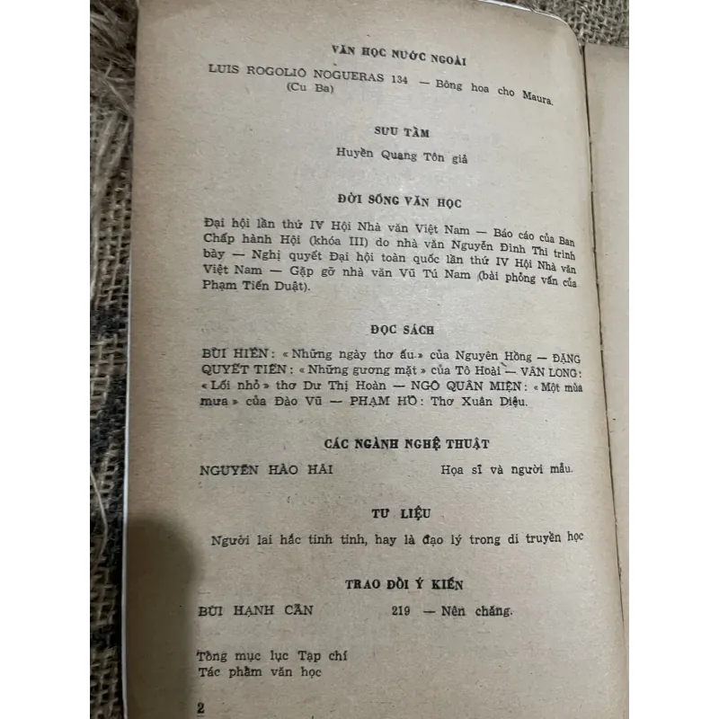 Tạp chí tác phẩm văn học - bìa Dương Bích Liên  1026235