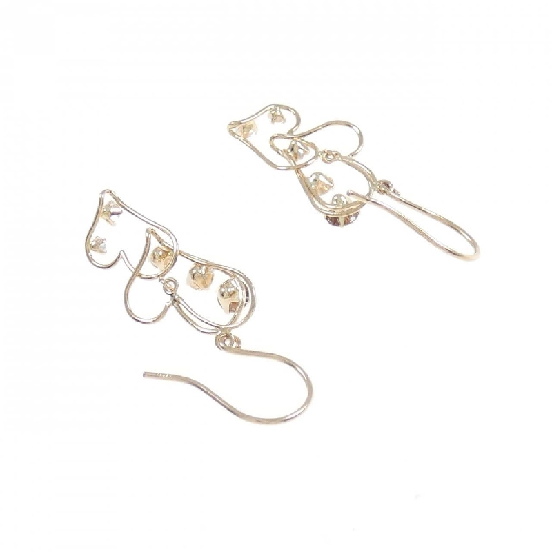 K18PG Bông tai hình trái tim - Hàng hiệu Authentic 876830