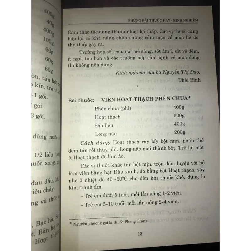 Những bài thuốc hay kinh nghiệm  723025