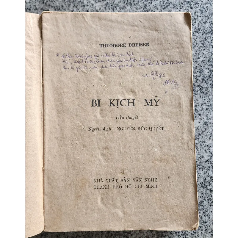Tiểu thuyết BI KỊCH MỸ - nhà văn Theodore Dreiser 716284