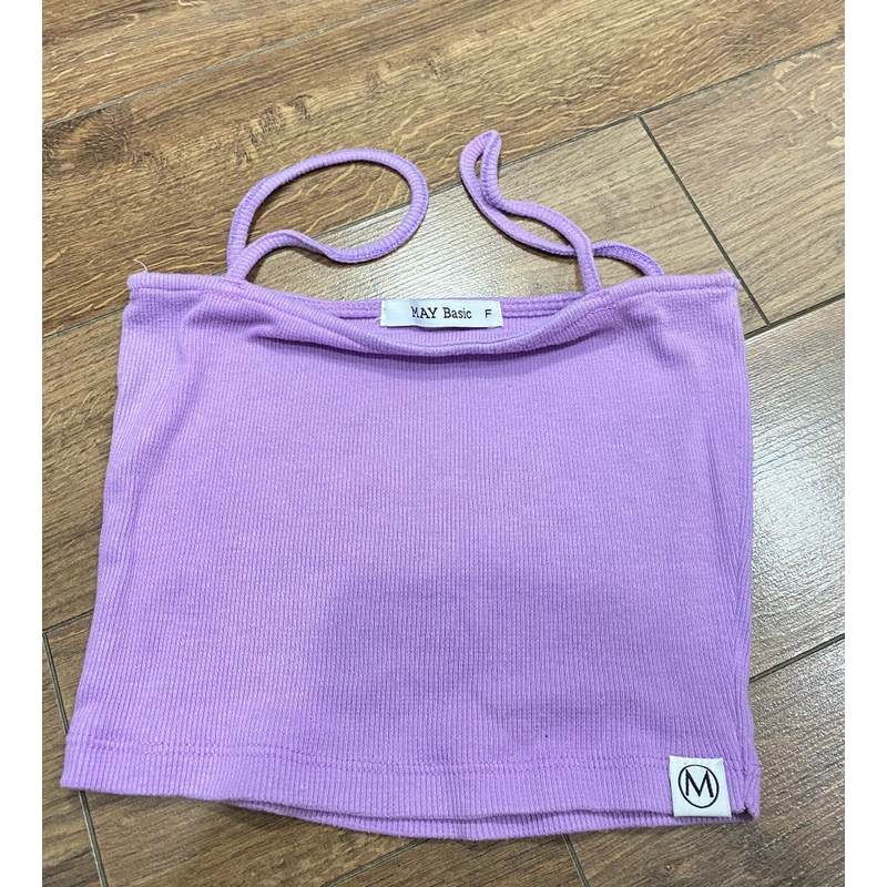 QUÀ 0Đ CHO ĐƠN HÀNG QUẦN ÁO/ ĐỒ DÙNG KHÁC TRONG SHOP**** ÁO CROPTOP FREESIZE TÍM 537377