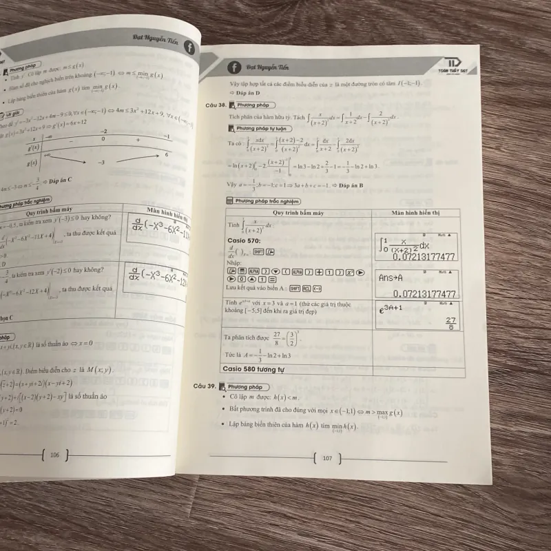 Sách ôn thi toán thpt (bản cũ) chỉ có trắc nghiệm có đáp án chi tiết 784618